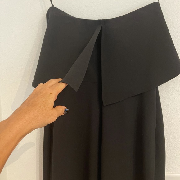 Dorothy Perkins super cute black strapless wide leg jumpsuit 6 - Picture 3 of 8